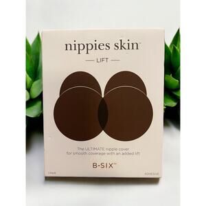 NEW Nippies Skin LIFt B-Six Ultimate Nipple Covers, Sz:S/M 3" Expresso Color